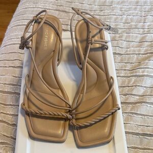 Marc Fisher Beige Strappy Sandals
